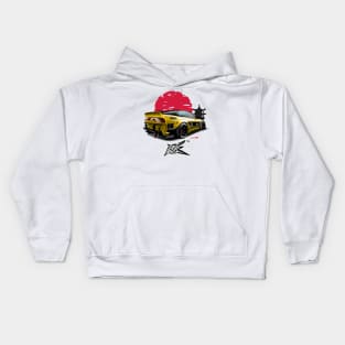 240SX nismo silvia s13 pandem yellow Kids Hoodie